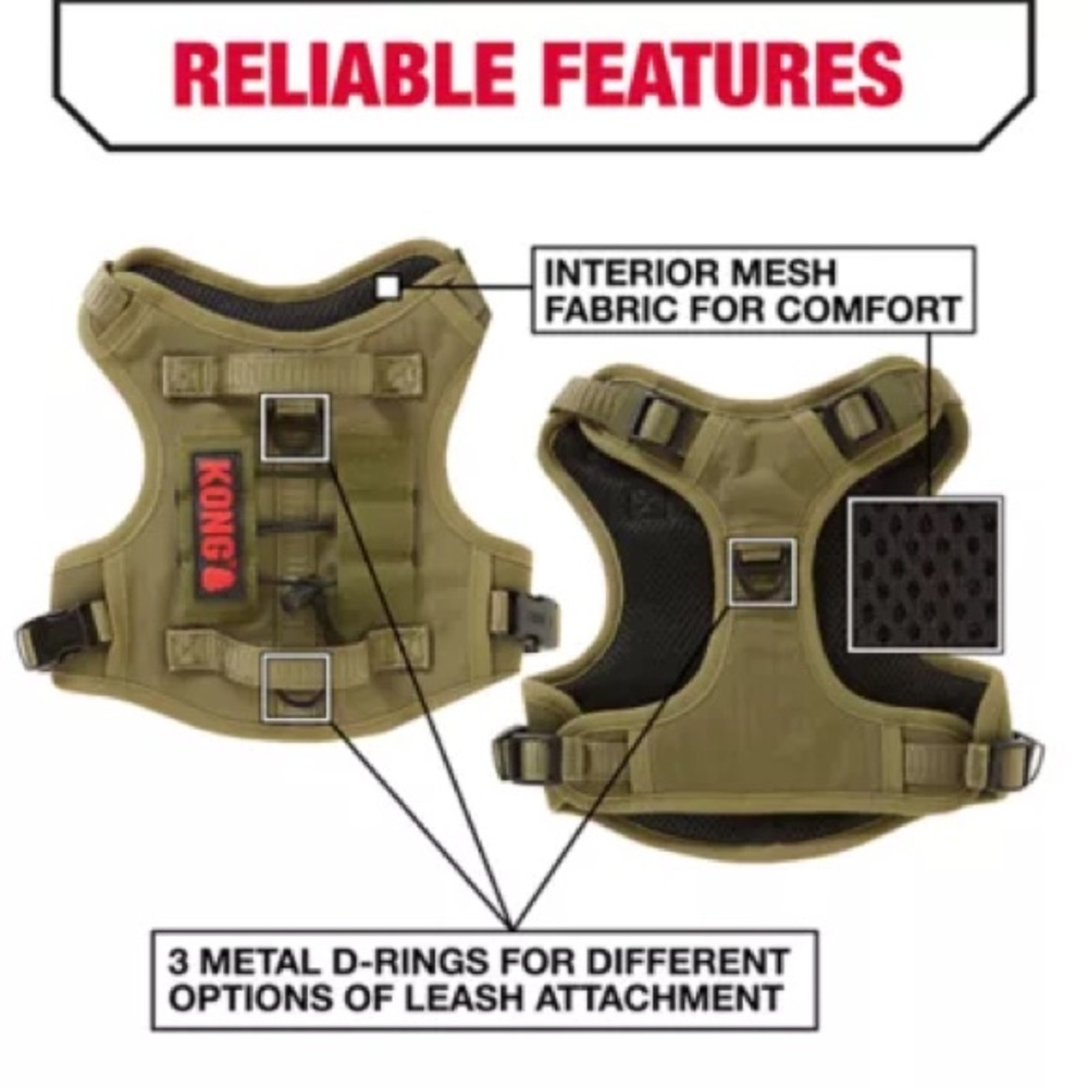 Kong Double Handle Vest Dog Harness NEW - Picture 2 of 6